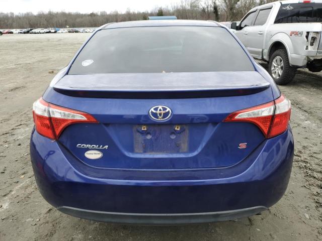 2T1BURHE4EC170697 - 2014 TOYOTA COROLLA L BLUE photo 6