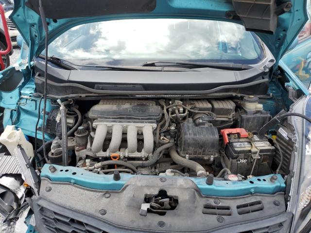 JHMGE8H57CC008628 - 2012 HONDA FIT SPORT BLUE photo 12