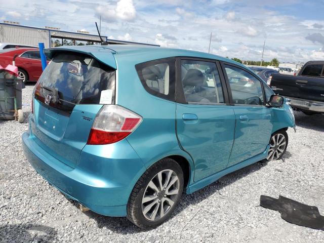 JHMGE8H57CC008628 - 2012 HONDA FIT SPORT BLUE photo 3