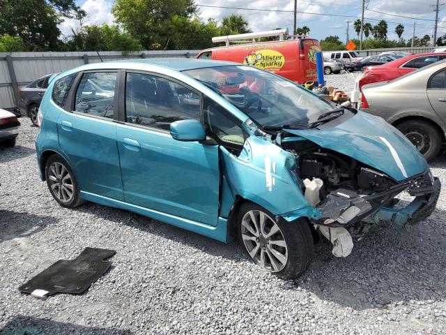 JHMGE8H57CC008628 - 2012 HONDA FIT SPORT BLUE photo 4