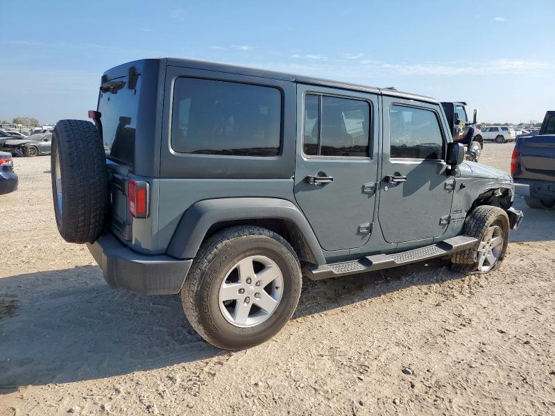 1C4HJWDG9FL560178 - 2015 JEEP WRANGLER U SPORT Синий фото 3