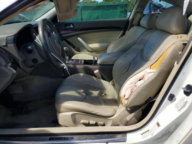 JNKCV64E09M603087 - 2009 INFINITI G37 BASE WHITE photo 7