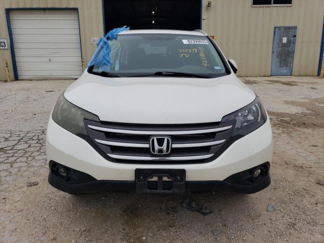 5J6RM3H74DL047769 - 2013 HONDA CR-V EXL WHITE photo 5