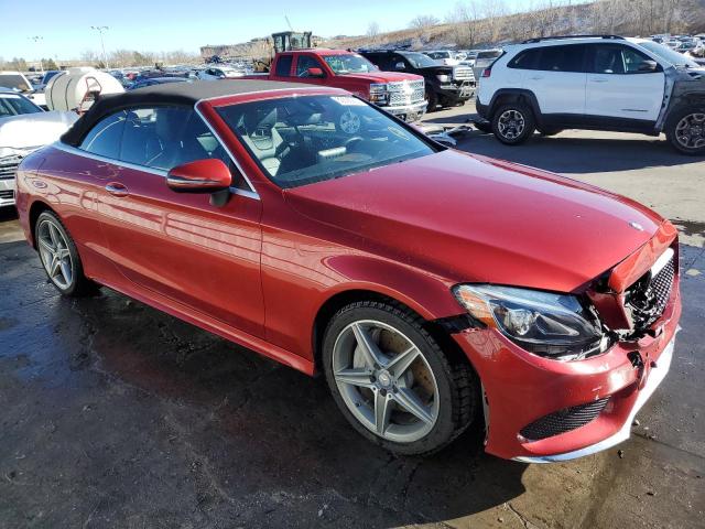 WDDWK4KB7HF428639 - 2017 MERCEDES-BENZ C 300 4MATIC RED photo 4