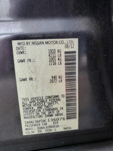 1N4AL3AP5DC136076 - 2013 NISSAN ALTIMA 2.5 CHARCOAL photo 13