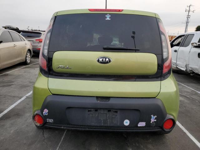 KNDJN2A22G7826707 - 2016 KIA SOUL GREEN photo 6