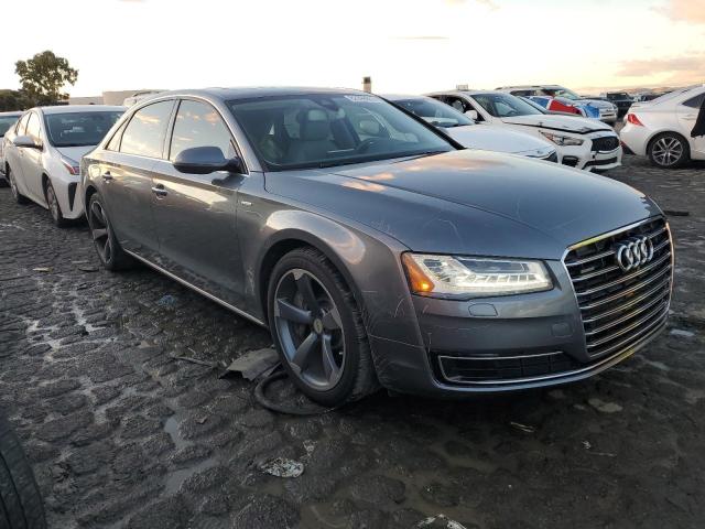 WAU34AFD2GN007253 - 2016 AUDI A8 L QUATTRO GRAY photo 4