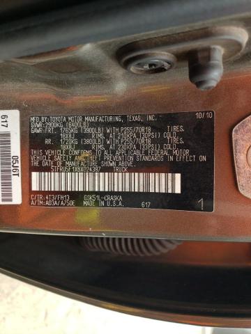 5TFRU5F1XBX024387 - 2011 TOYOTA TUNDRA DOUBLE CAB SR5 BROWN photo 12