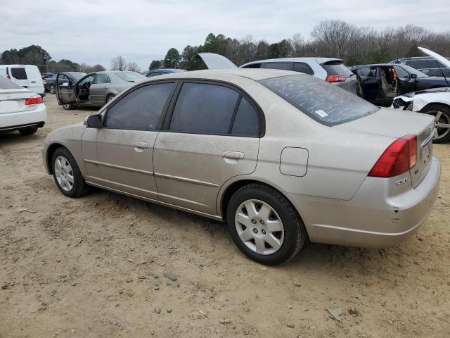 2HGES26722H553166 - 2002 HONDA CIVIC EX TAN photo 2