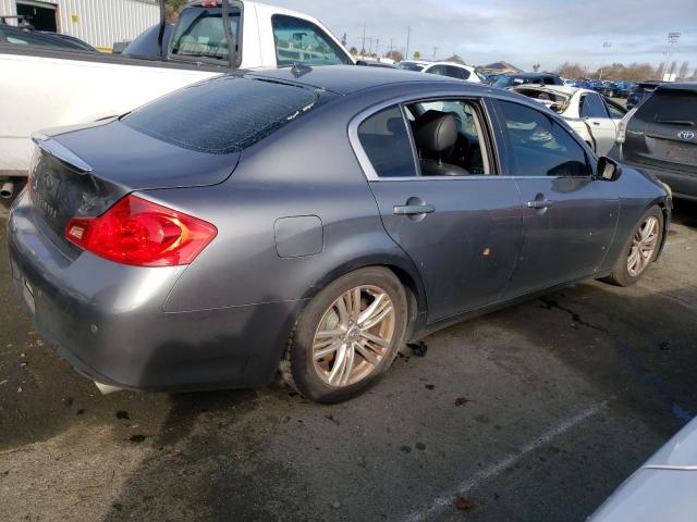 JN1CV6AP0AM400389 - 2010 INFINITI G37 BASE GRAY photo 3