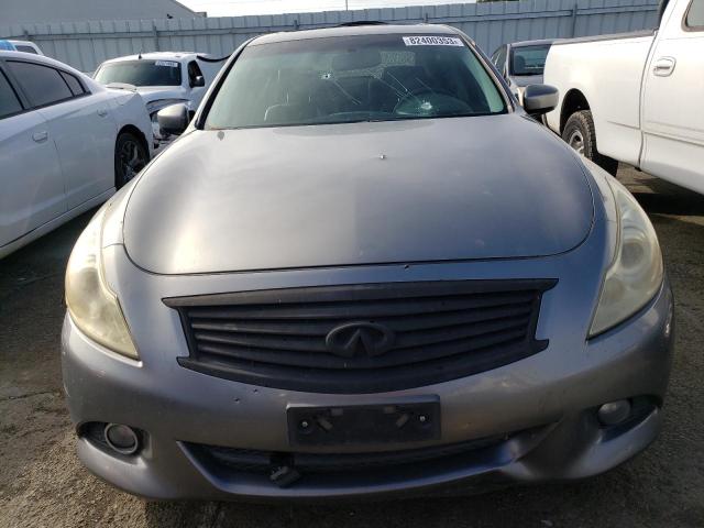 JN1CV6AP0AM400389 - 2010 INFINITI G37 BASE GRAY photo 5