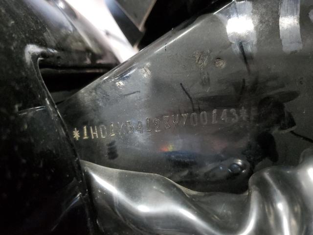 1HD1KB4128Y700143 - 2008 HARLEY-DAVIDSON FLHX შავი ფოტო 10