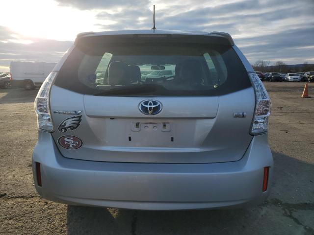 JTDZN3EU7E3327457 - 2014 TOYOTA PRIUS V SILVER photo 6