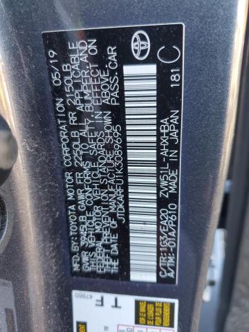 JTDKARFU1K3089695 - 2019 TOYOTA PRIUS Boz foto 12