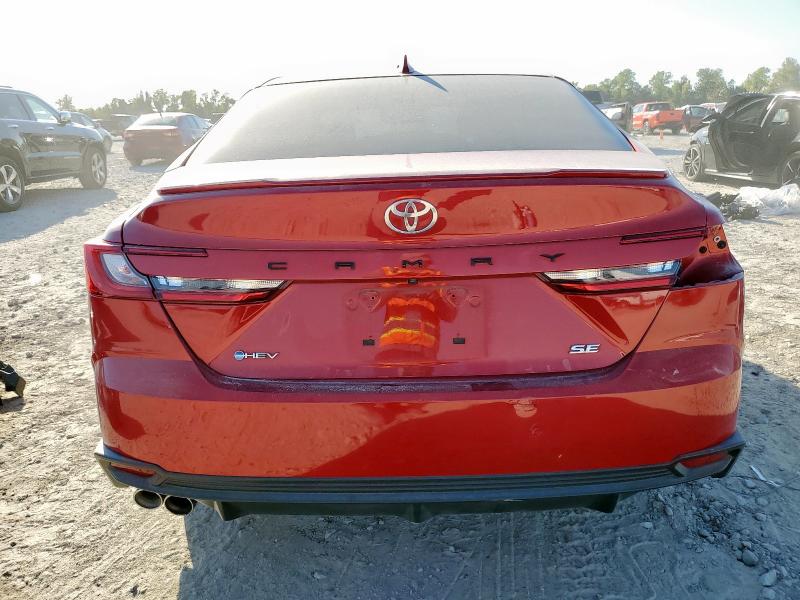 4T1DAACK2SU028858 - 2025 TOYOTA CAMRY XSE RED photo 6