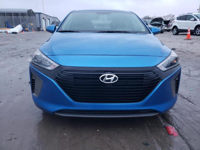 KMHC65LC0HU031229 - 2017 HYUNDAI IONIQ BLUE BLUE photo 5