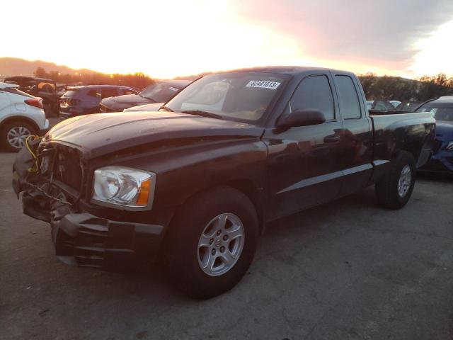 1D7HE42K16S634382 - 2006 DODGE DAKOTA SLT BLACK photo 1