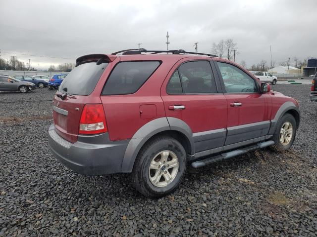 KNDJC733X45198198 - 2004 KIA SORENTO EX RED photo 3