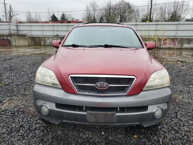 KNDJC733X45198198 - 2004 KIA SORENTO EX RED photo 5