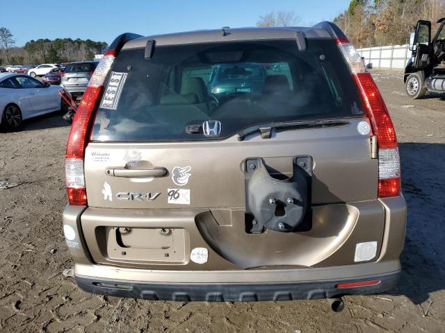 SHSRD78985U325276 - 2005 HONDA CR-V SE GOLD photo 6