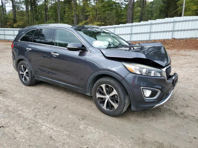 5XYPH4A55GG036165 - 2016 KIA SORENTO EX GRAY photo 4