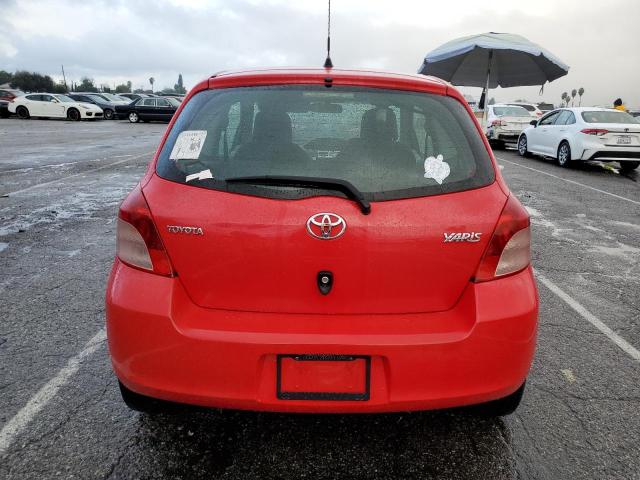 JTDJT903885215456 - 2008 TOYOTA YARIS RED photo 6