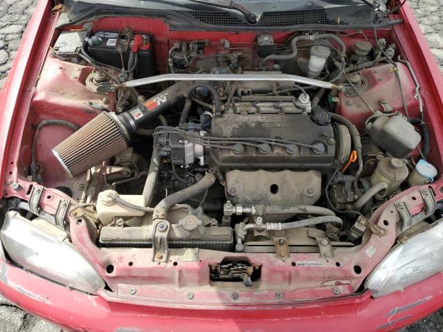 JHMEG8553PS042924 - 1993 HONDA CIVIC LX წითელი ფოტო 11