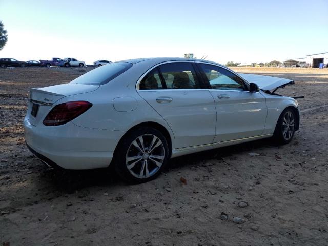 55SWF4KB6GU155693 - 2016 MERCEDES-BENZ C 300 4MATIC WHITE photo 3