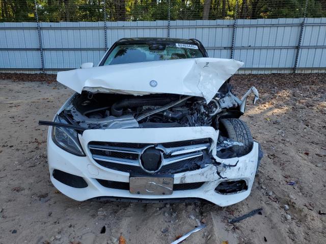 55SWF4KB6GU155693 - 2016 MERCEDES-BENZ C 300 4MATIC WHITE photo 5