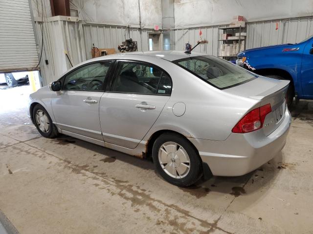 JHMFA36256S014442 - 2006 HONDA CIVIC HYBRID SILVER photo 2