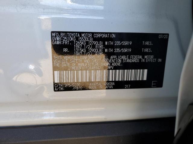 JTMEB3FV1PD148942 - 2023 TOYOTA RAV4 PRIME XSE WHITE photo 12