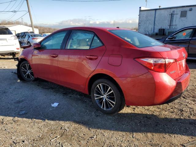 2T1BURHE6JC062933 - 2018 TOYOTA COROLLA L RED photo 2