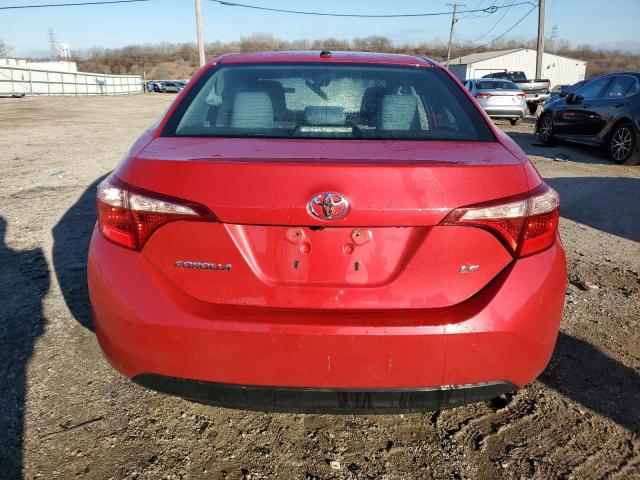 2T1BURHE6JC062933 - 2018 TOYOTA COROLLA L RED photo 6