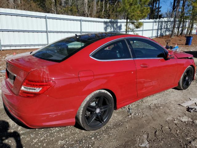 WDDGJ4HB2EG263586 - 2014 MERCEDES-BENZ C 250 RED photo 3