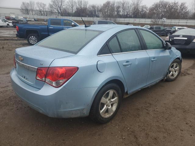 1G1PF5SC4C7160730 - 2012 CHEVROLET CRUZE LT BLUE photo 3