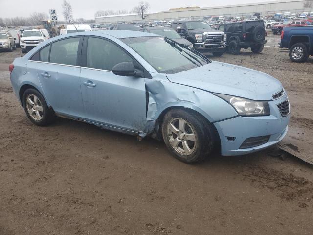 1G1PF5SC4C7160730 - 2012 CHEVROLET CRUZE LT BLUE photo 4