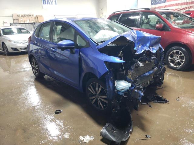 3HGGK5H86FM771702 - 2015 HONDA FIT EX BLUE photo 4