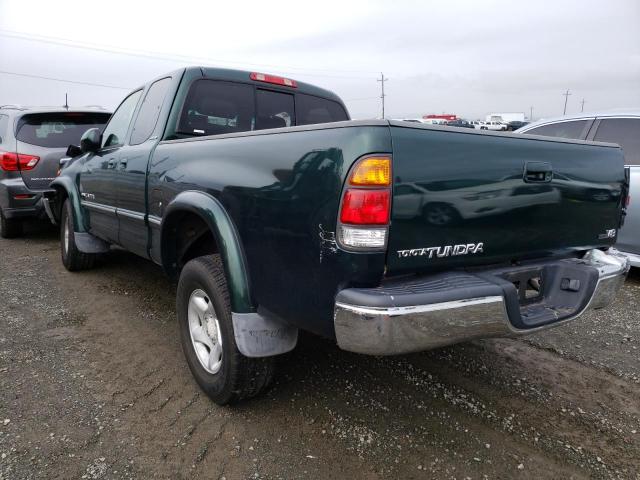 5TBRT38132S244425 - 2002 TOYOTA TUNDRA ACCESS CAB LIMITED GREEN photo 2