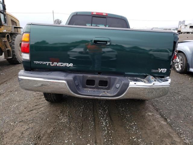 5TBRT38132S244425 - 2002 TOYOTA TUNDRA ACCESS CAB LIMITED GREEN photo 6