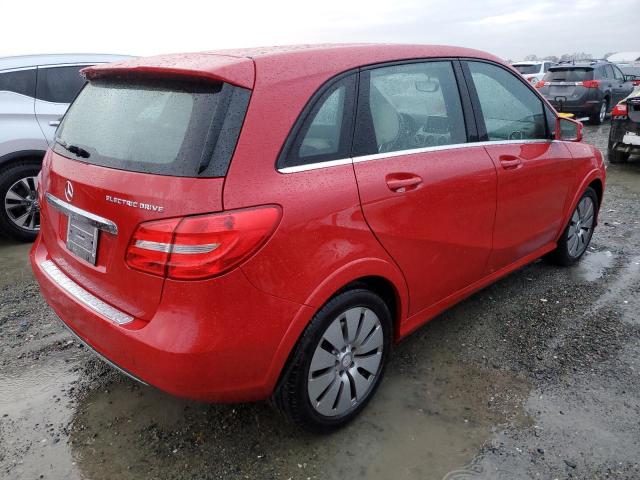 WDDVP9AB3EJ002502 - 2014 MERCEDES-BENZ B ELECTRIC RED photo 3