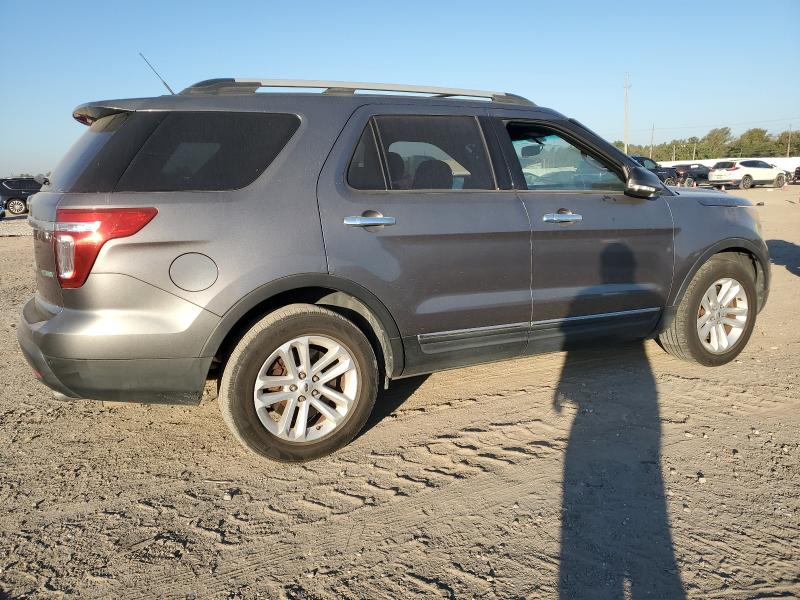 1FM5K7D90EGB42523 - 2014 FORD EXPLORER XLT GRAY photo 3