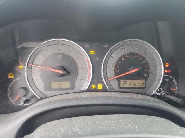 2T1BU4EE8AC418533 - 2010 TOYOTA COROLLA BASE GRAY photo 9