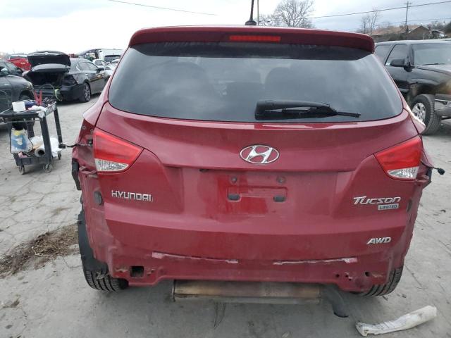 KM8JUCAC6AU021993 - 2010 HYUNDAI TUCSON GLS CRIMSON photo 6