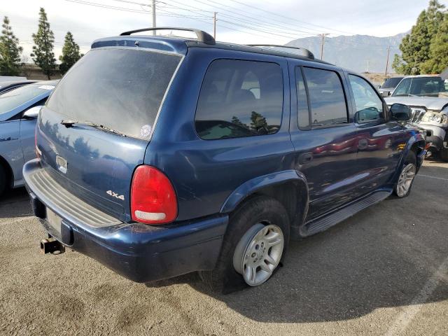 1B4HS28N91F618471 - 2001 DODGE DURANGO BLUE photo 3