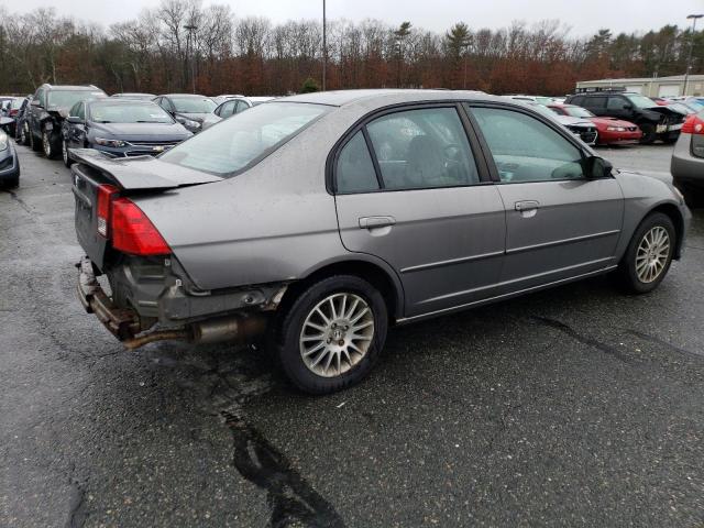 2HGES15575H575517 - 2005 HONDA CIVIC LX GRAY photo 3