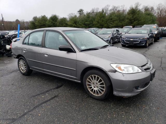 2HGES15575H575517 - 2005 HONDA CIVIC LX GRAY photo 4