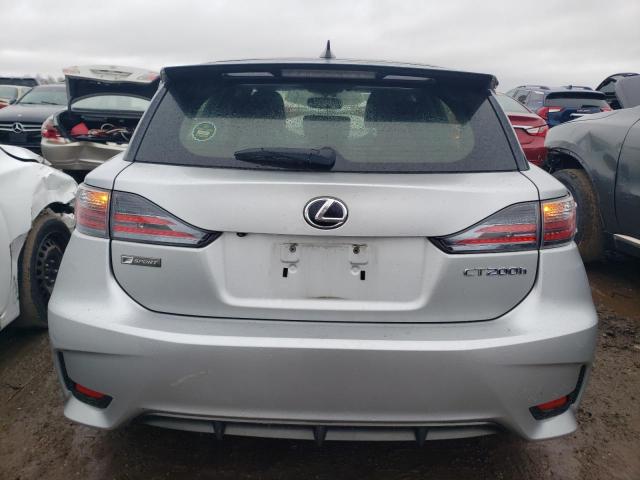 JTHKD5BH8G2259104 - 2016 LEXUS CT 200 SILVER photo 6