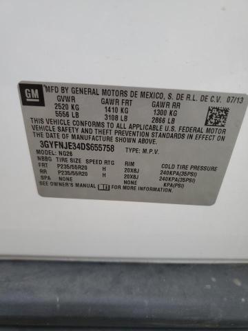 3GYFNJE34DS655758 - 2013 CADILLAC SRX PREMIUM COLLECTION Ақ фото 14