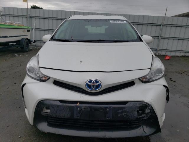 JTDZN3EU3FJ018114 - 2015 TOYOTA PRIUS V WHITE photo 5