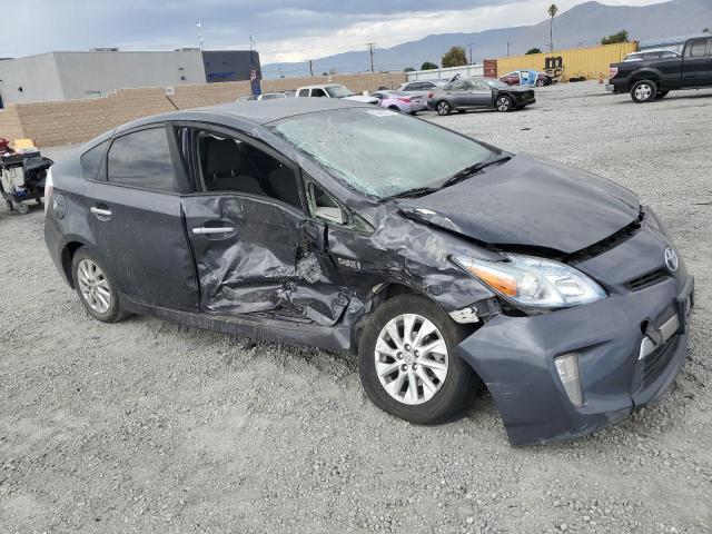 JTDKN3DP2F3074644 - 2015 TOYOTA PRIUS PLUG رمادي صورة 4